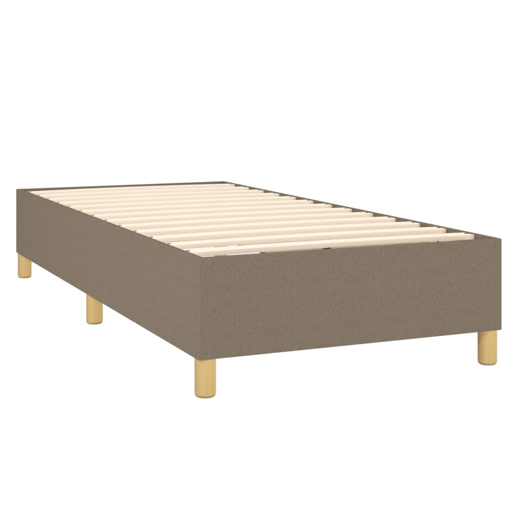Boxspringbettgestell Taupe 90x200 cm Stoff