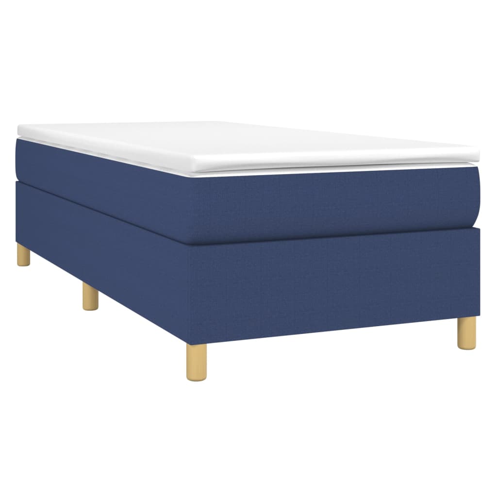 Boxspringbettgestell Blau 90x200 cm Stoff