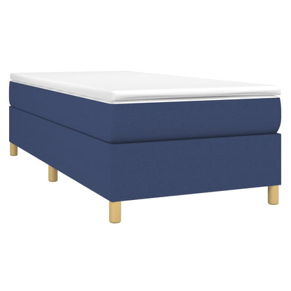 Boxspringbettgestell Blau 90x200 cm Stoff