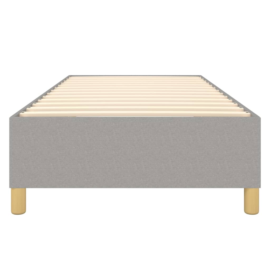Boxspringbettgestell Hellgrau 100x200 cm Stoff