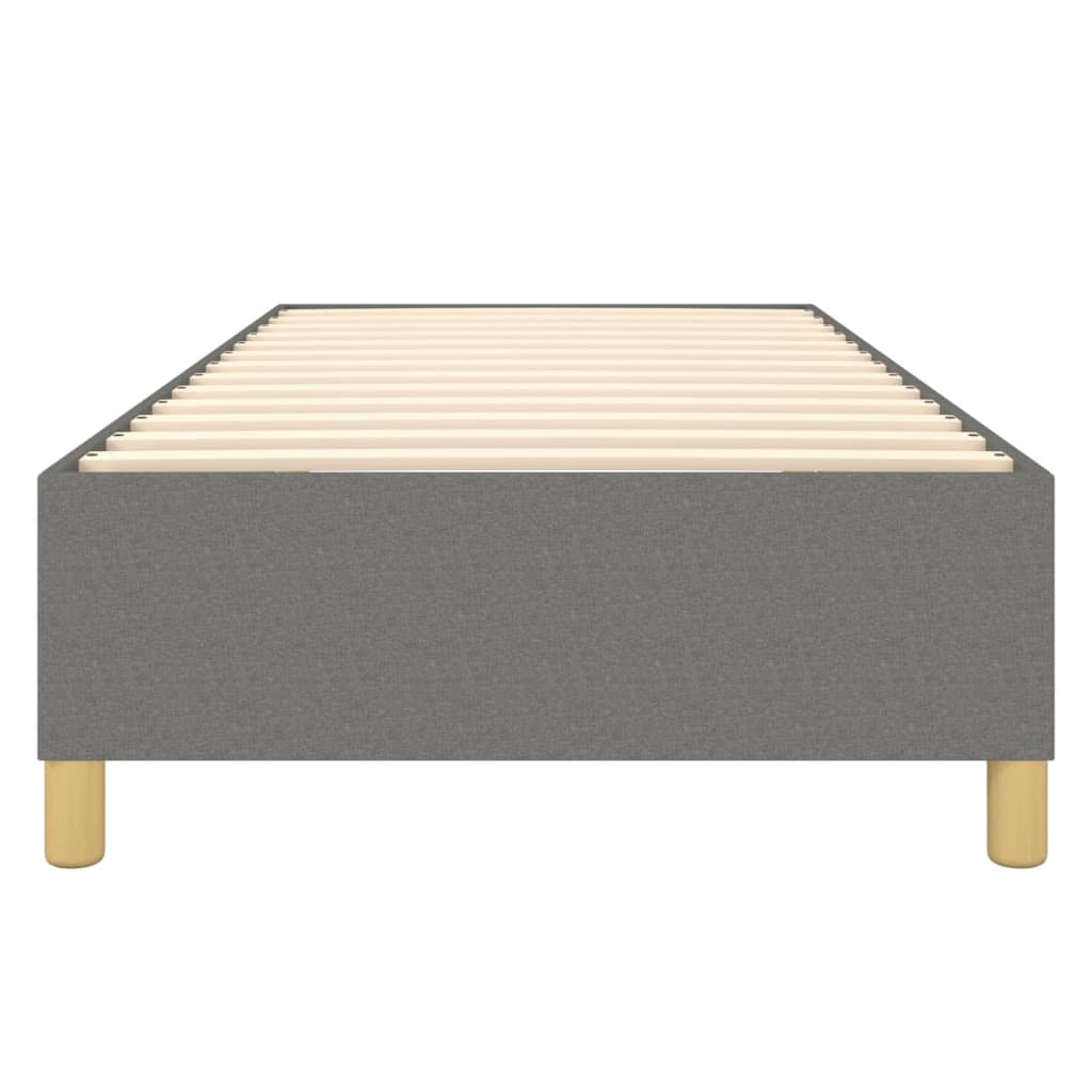Boxspringbettgestell Dunkelgrau 100x200 cm Stoff