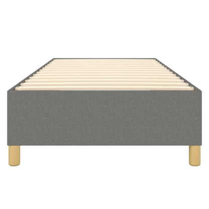 Boxspringbettgestell Dunkelgrau 100x200 cm Stoff