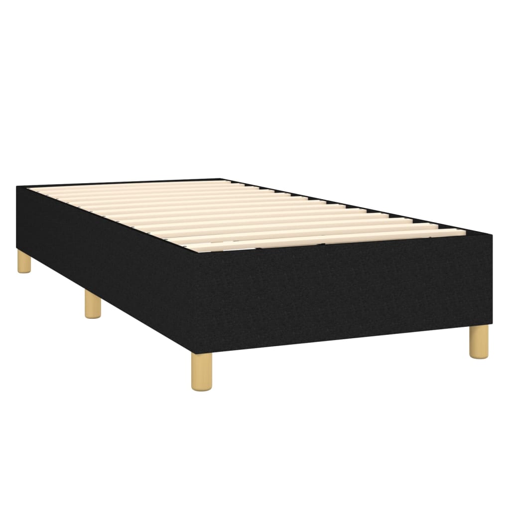 Boxspringbettgestell Schwarz 100x200 cm Stoff