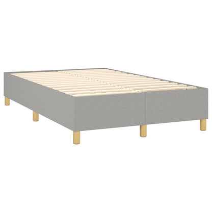 Boxspringbettgestell Hellgrau 120x200 cm Stoff