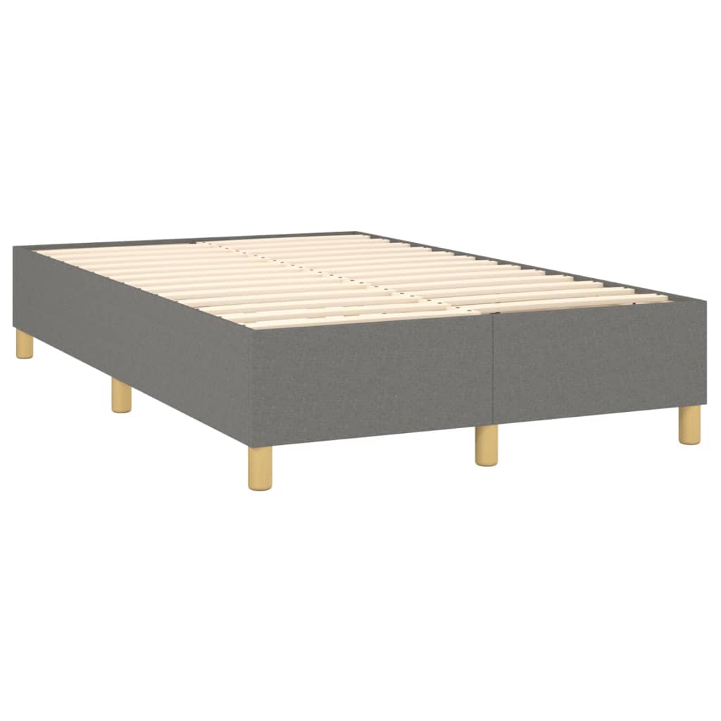 Boxspringbettgestell Dunkelgrau 120x200 cm Stoff