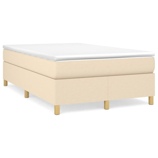 Boxspringbettgestell Creme 120x200 cm Stoff