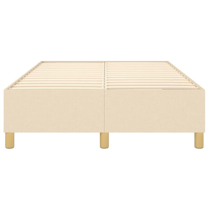 Boxspringbettgestell Creme 120x200 cm Stoff