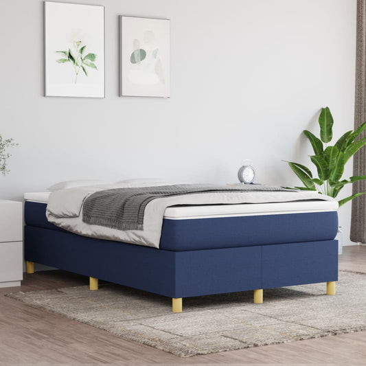 Boxspringbettgestell Blau 120x200 cm Stoff