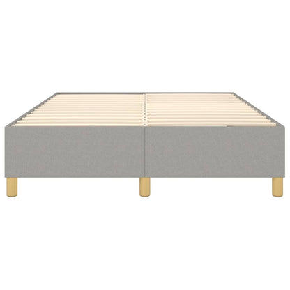 Boxspringbettgestell Hellgrau 140x190 cm Stoff
