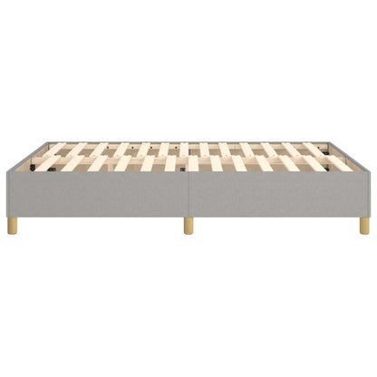 Boxspringbettgestell Hellgrau 140x190 cm Stoff