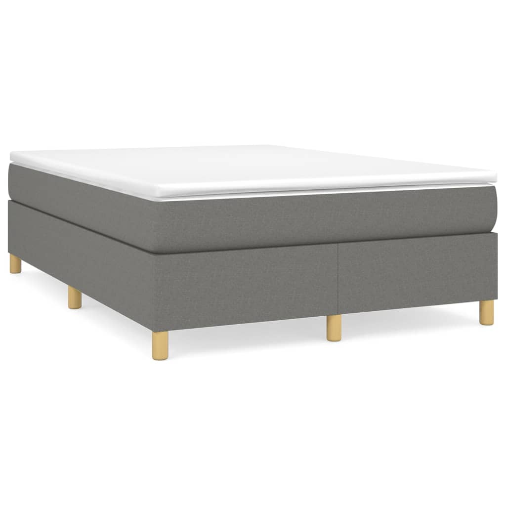 Boxspringbettgestell Dunkelgrau 140x190 cm Stoff