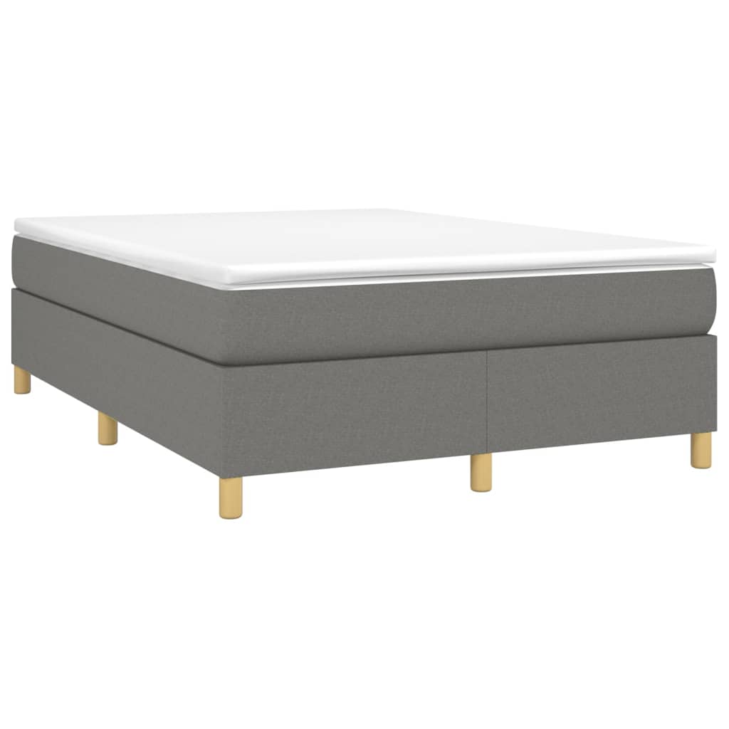 Boxspringbettgestell Dunkelgrau 140x190 cm Stoff
