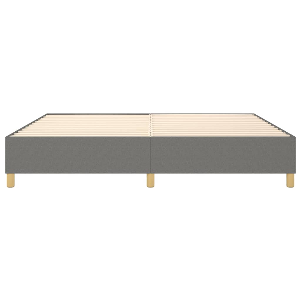 Boxspringbettgestell Dunkelgrau 140x190 cm Stoff