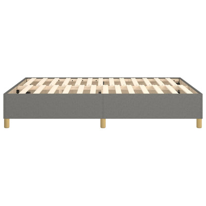 Boxspringbettgestell Dunkelgrau 140x190 cm Stoff