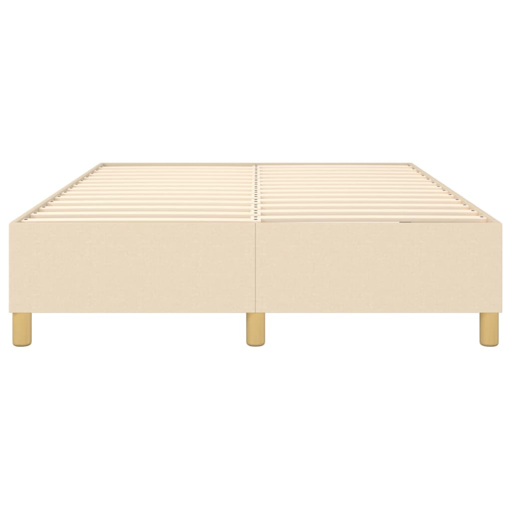 Boxspringbettgestell Creme 140x190 cm Stoff