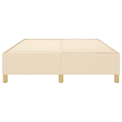 Boxspringbettgestell Creme 140x190 cm Stoff