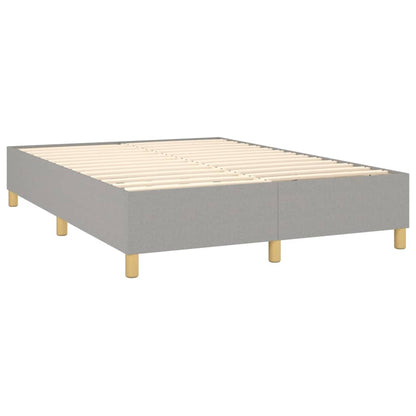 Boxspringbettgestell Hellgrau 140x200 cm Stoff