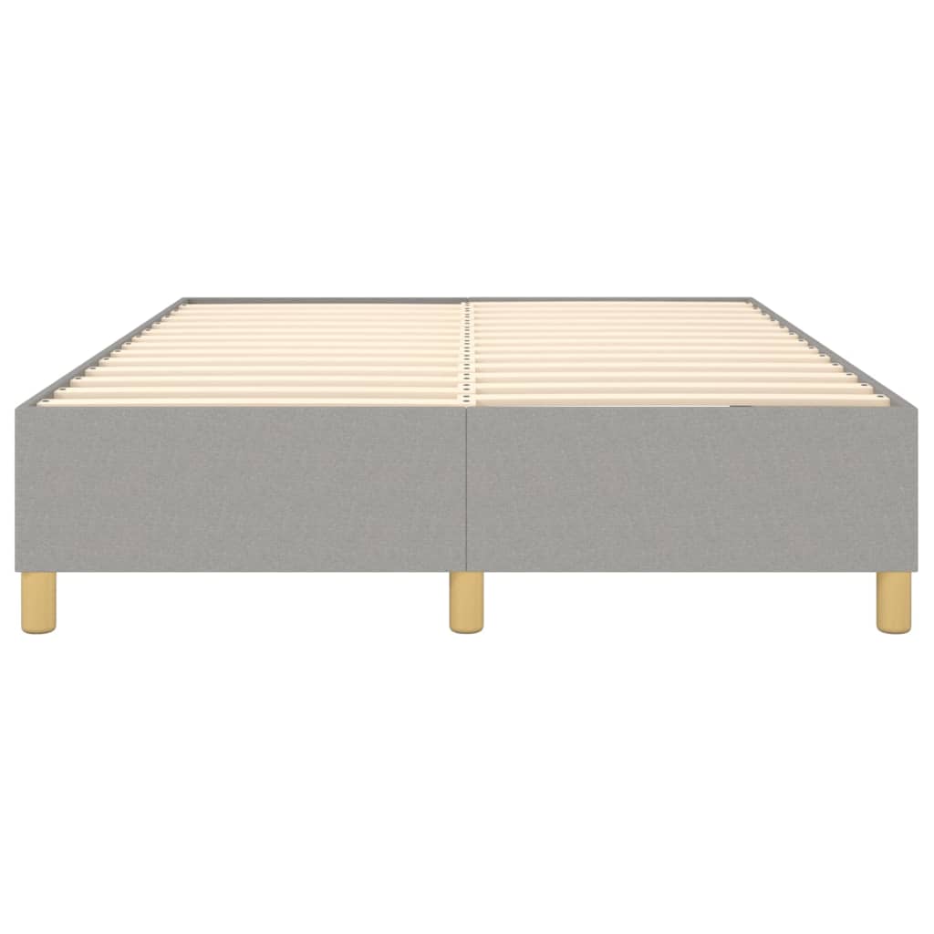 Boxspringbettgestell Hellgrau 140x200 cm Stoff