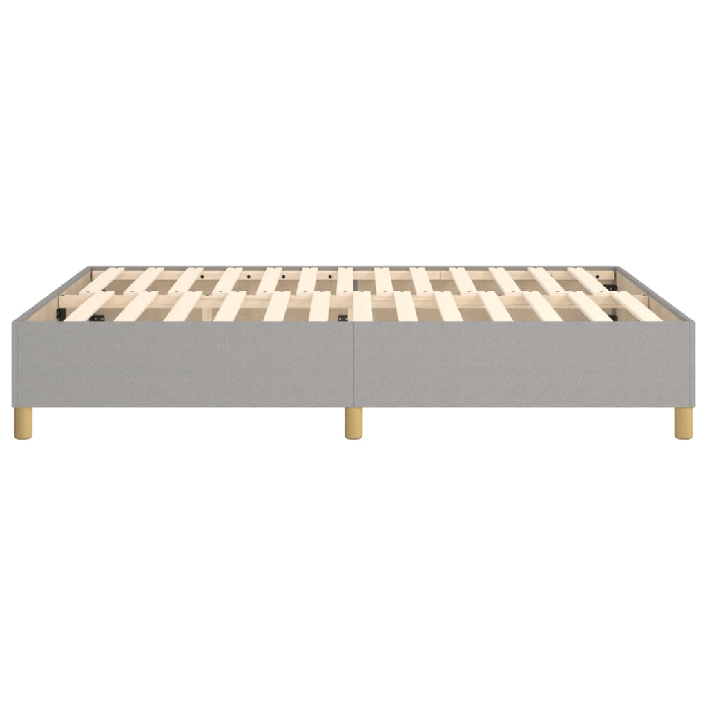 Boxspringbettgestell Hellgrau 140x200 cm Stoff