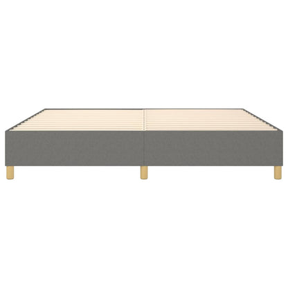 Boxspringbettgestell Dunkelgrau 140x200 cm Stoff