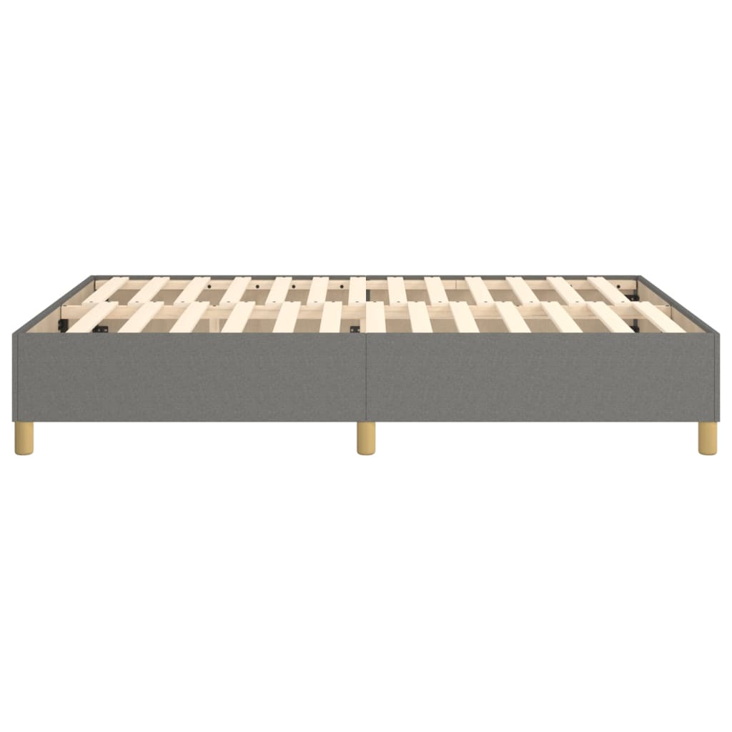 Boxspringbettgestell Dunkelgrau 140x200 cm Stoff