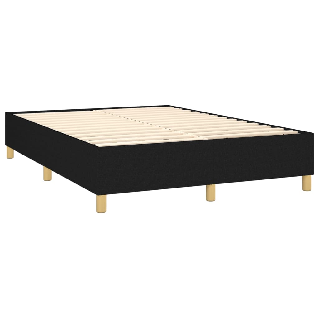 Boxspringbettgestell Schwarz 140x200 cm Stoff