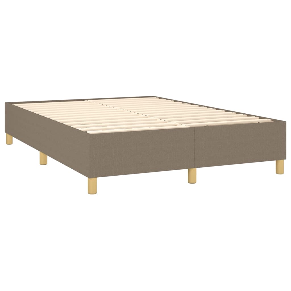 Boxspringbettgestell Taupe 140x200 cm Stoff