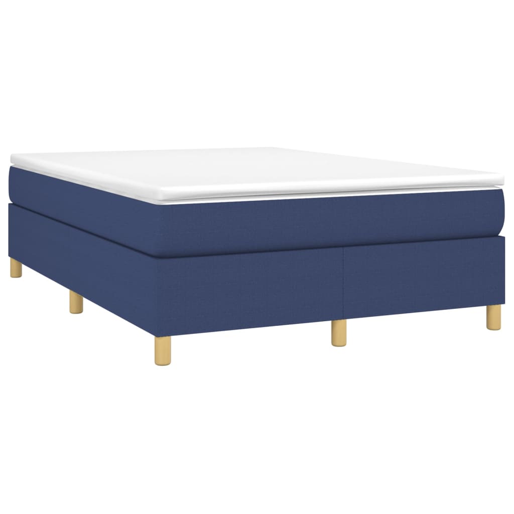 Boxspringbettgestell Blau 140x200 cm Stoff