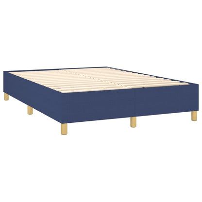 Boxspringbettgestell Blau 140x200 cm Stoff