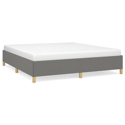 Boxspringbettgestell Dunkelgrau 160x200 cm Stoff