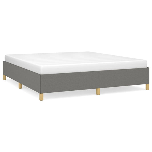 Boxspringbettgestell Dunkelgrau 160x200 cm Stoff