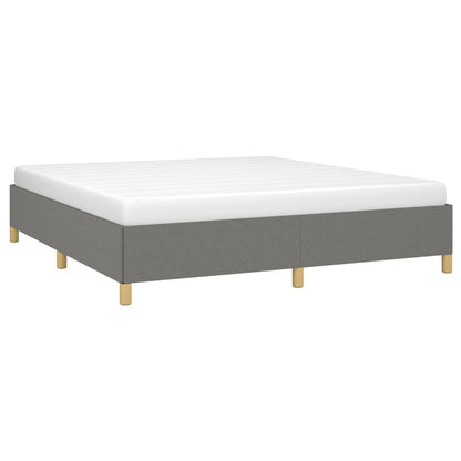 Boxspringbettgestell Dunkelgrau 160x200 cm Stoff