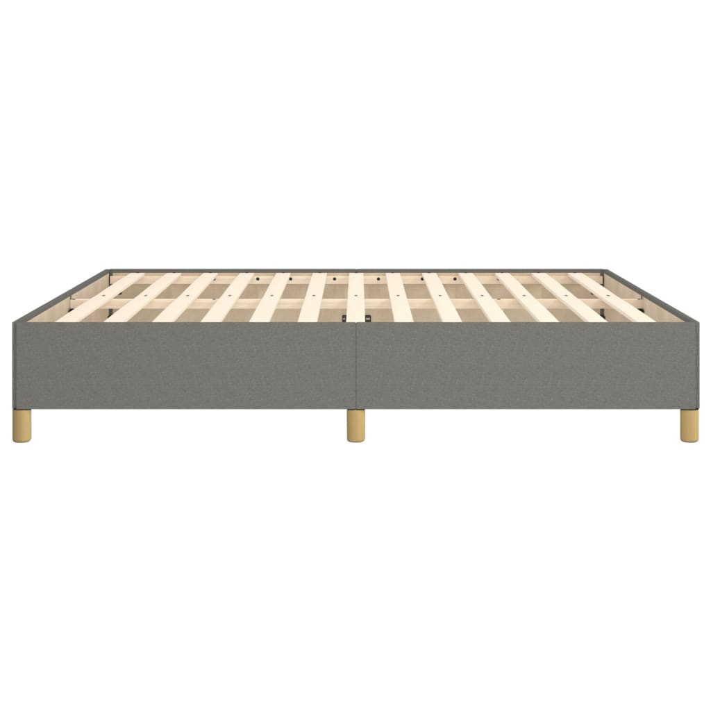Boxspringbettgestell Dunkelgrau 160x200 cm Stoff