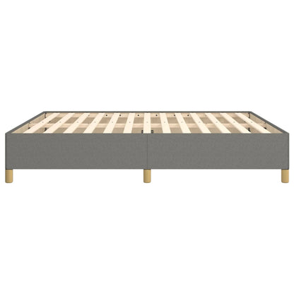 Boxspringbettgestell Dunkelgrau 160x200 cm Stoff