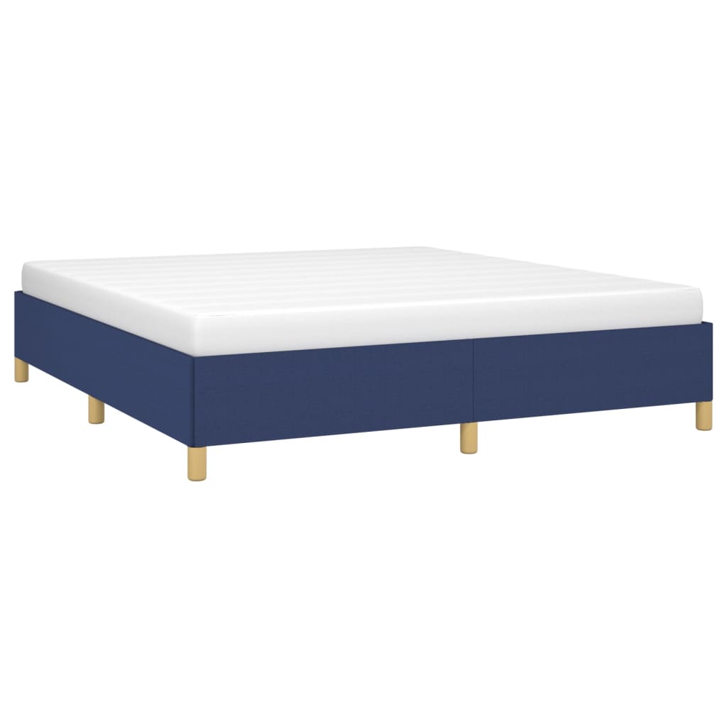 Boxspringbettgestell Blau 160x200 cm Stoff