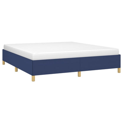 Boxspringbettgestell Blau 160x200 cm Stoff