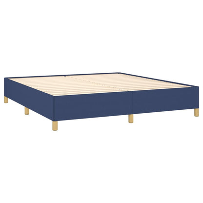 Boxspringbettgestell Blau 180x200 cm Stoff