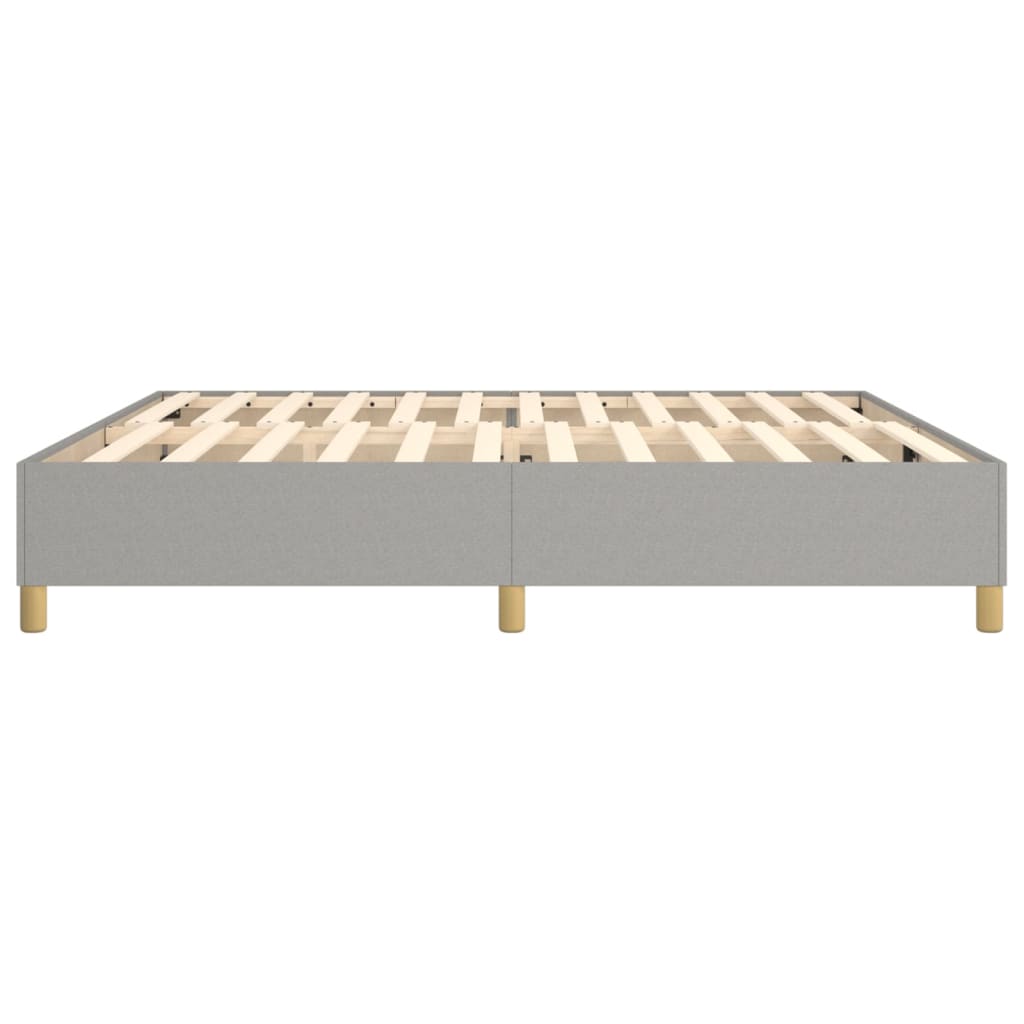 Boxspringbettgestell Hellgrau 200x200 cm Stoff