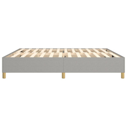 Boxspringbettgestell Hellgrau 200x200 cm Stoff