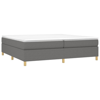 Boxspringbettgestell Dunkelgrau 200x200 cm Stoff