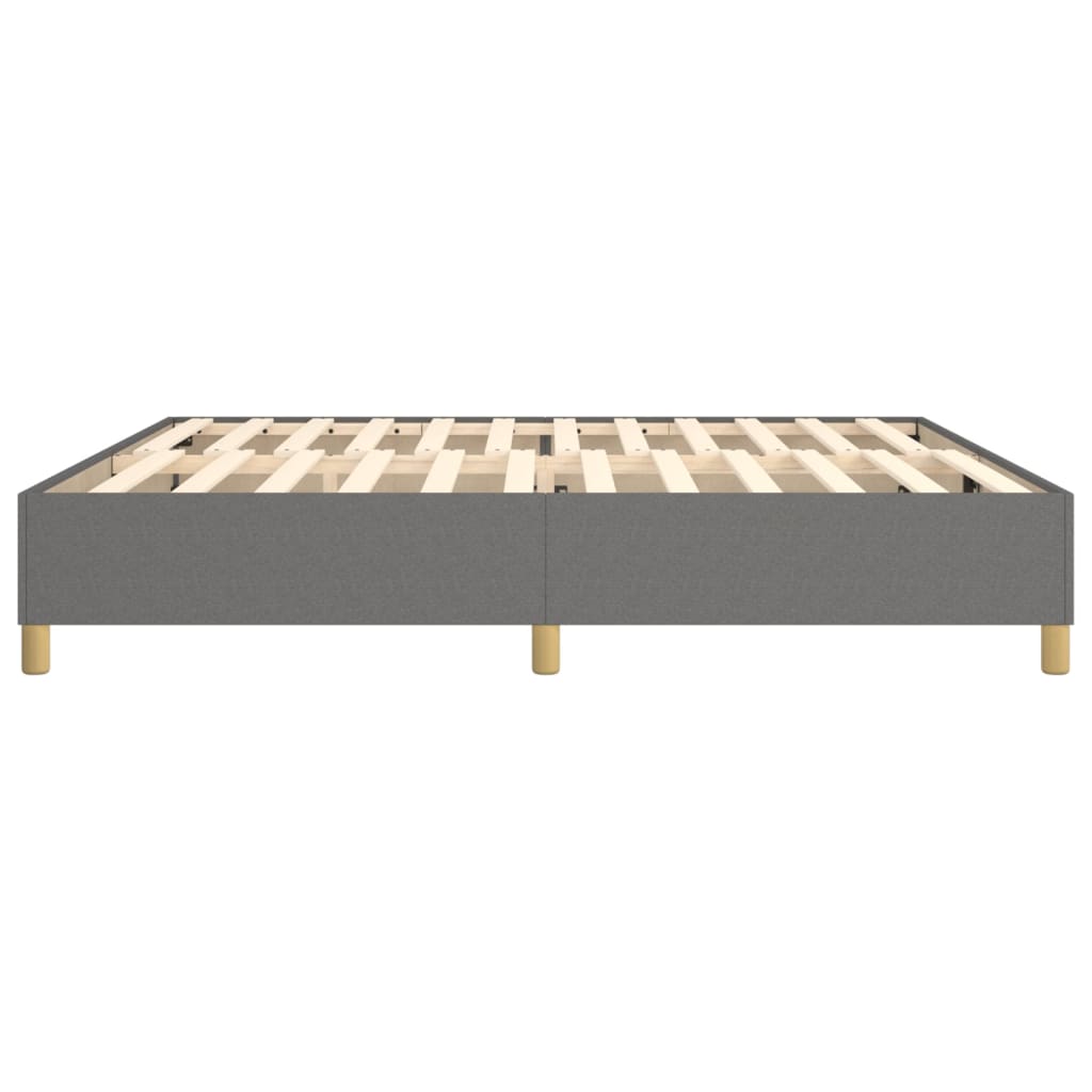 Boxspringbettgestell Dunkelgrau 200x200 cm Stoff