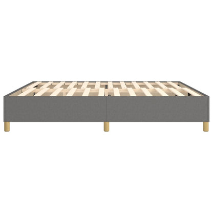 Boxspringbettgestell Dunkelgrau 200x200 cm Stoff