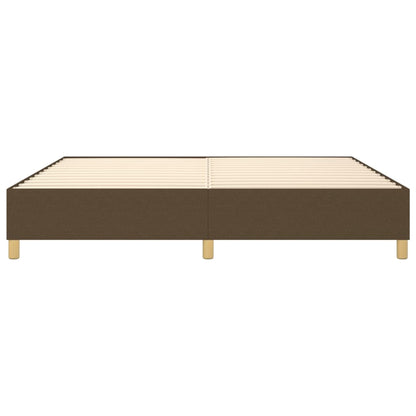 Boxspringbettgestell Dunkelbraun 200x200 cm Stoff
