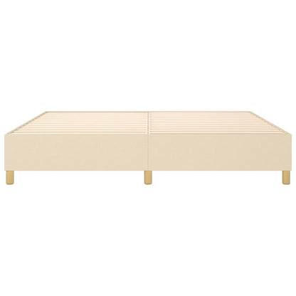 Boxspringbettgestell Creme 200x200 cm Stoff