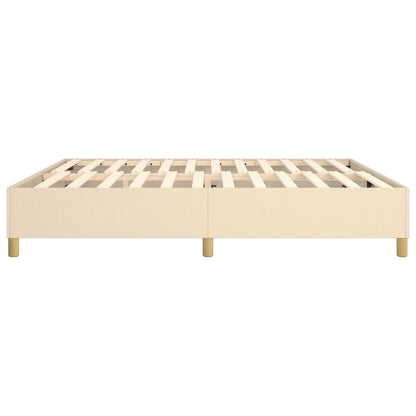 Boxspringbettgestell Creme 200x200 cm Stoff