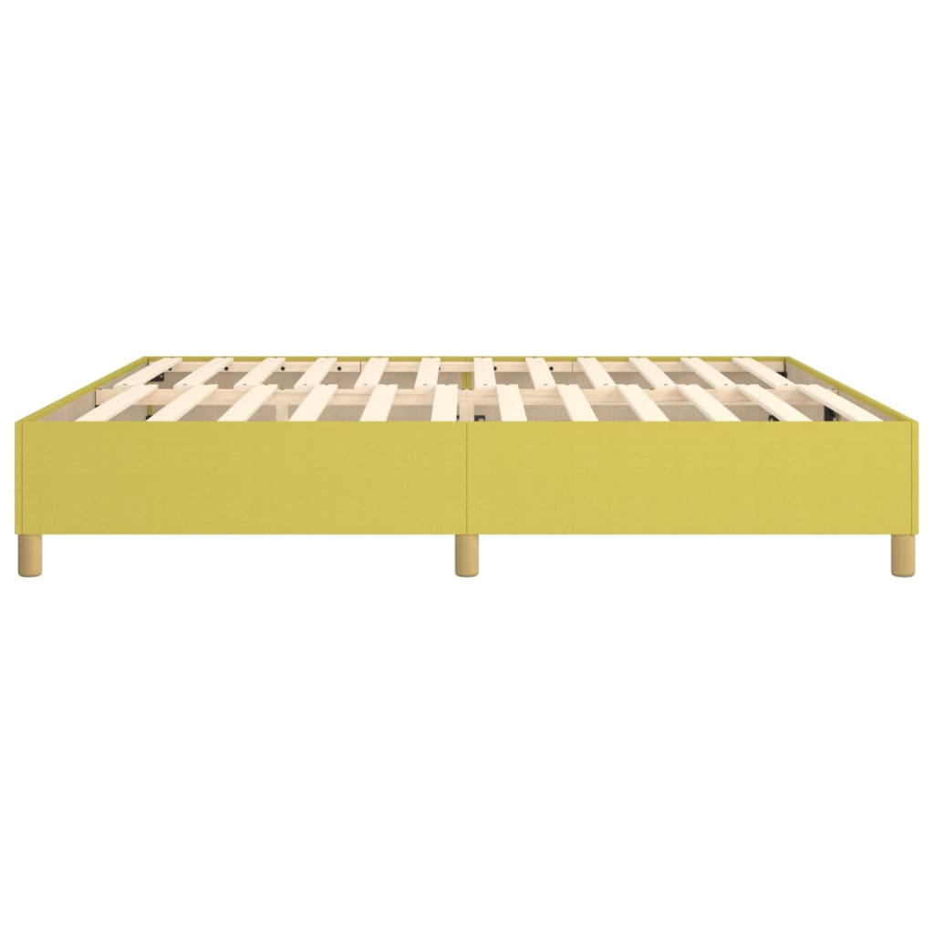 Boxspringbettgestell Grün 200x200 cm Stoff
