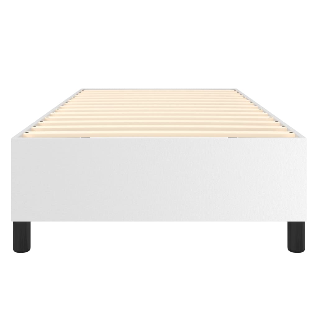 Boxspringbettgestell Weiß 90x190 cm Kunstleder