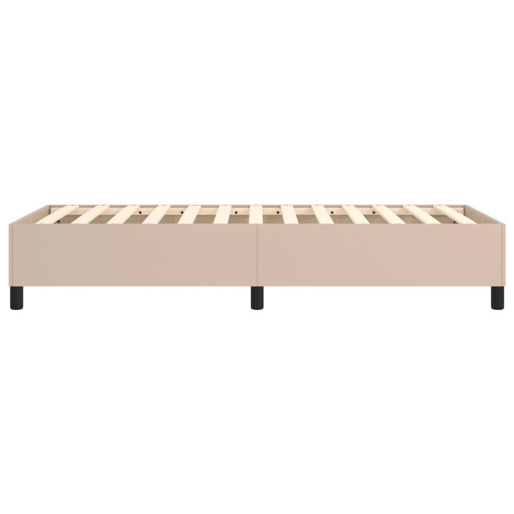 Boxspringbettgestell Cappuccino-Braun 90x190 cm Kunstleder