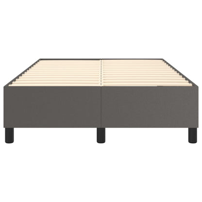 Boxspringbettgestell Grau 120x200 cm Kunstleder