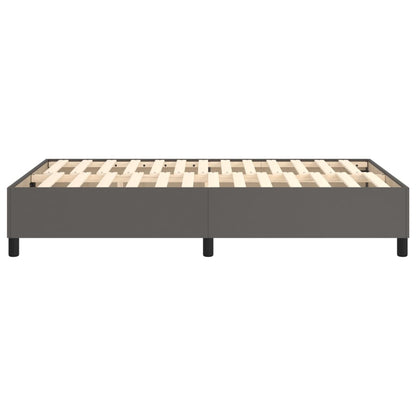 Boxspringbettgestell Grau 120x200 cm Kunstleder